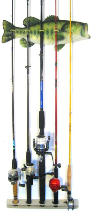 Bass Fishing Rod Rack